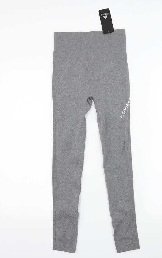 Because of you Womens Gold   Capri Leggings Size S L24 in - F.DYRAA