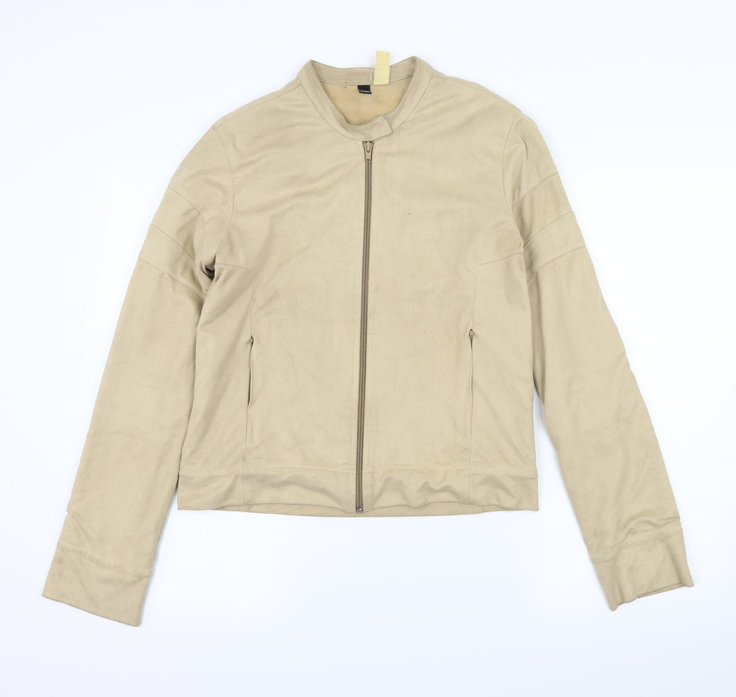 Falney Womens Beige  Velour Jacket  Size M