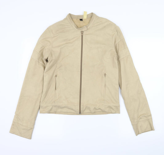 Falney Womens Beige  Velour Jacket  Size M