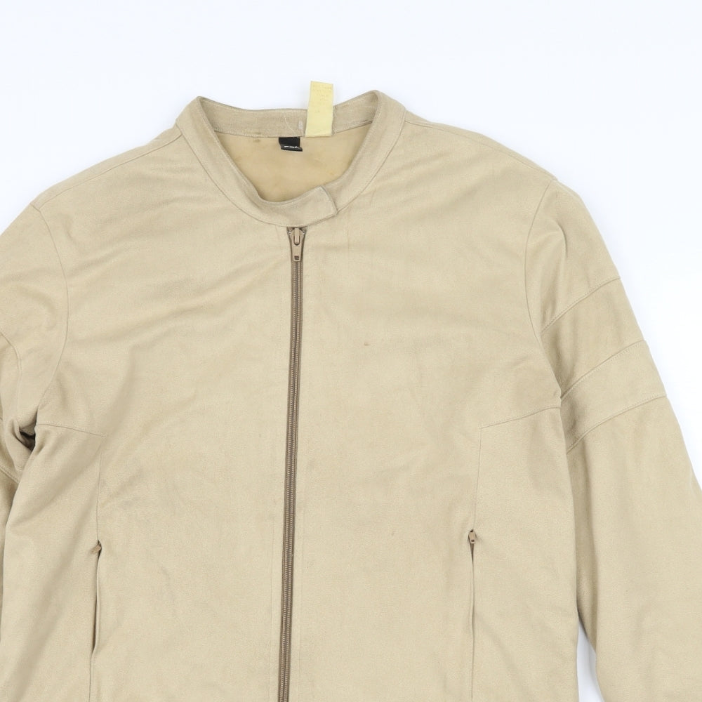 Falney Womens Beige  Velour Jacket  Size M
