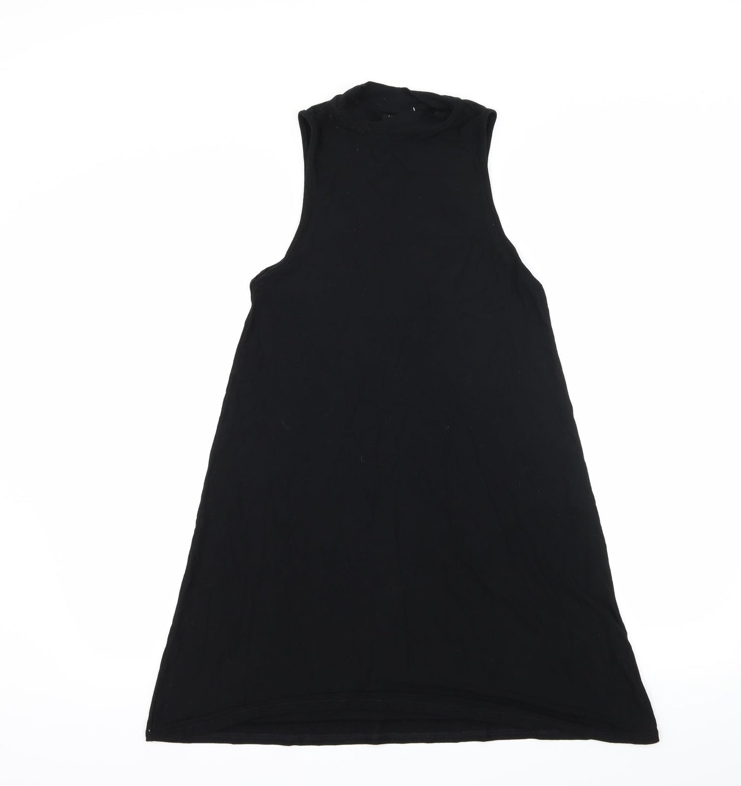 Topshop Womens Black  Jersey T-Shirt Dress  Size 6