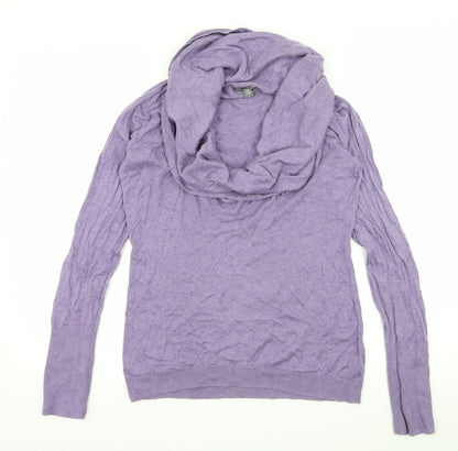 Additional front view of GA women’s purple knit jumper, size M
