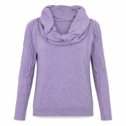 Front view of GA women’s purple knit jumper, size M
