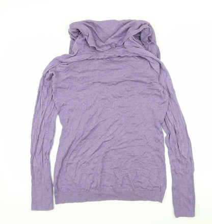 Back view of GA women’s purple knit jumper, size M