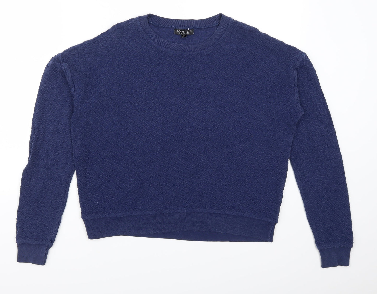 Topshop Womens Blue   Pullover Sweatshirt Size 10