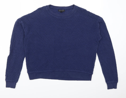 Topshop Womens Blue   Pullover Sweatshirt Size 10