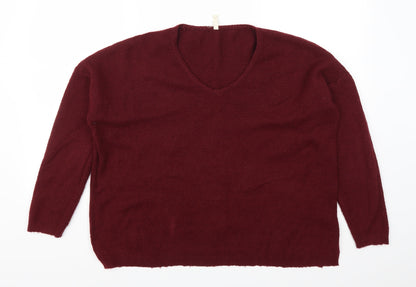 Additional front view of Sweewë women’s red jumper, size S
