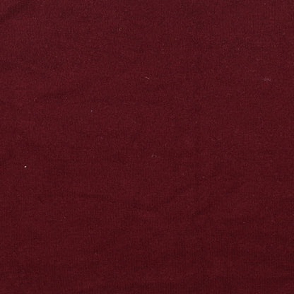 Brand and care label for Sweewë women’s red jumper, size S