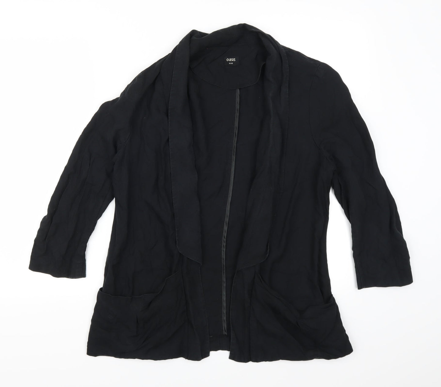 Oasis Womens Black   Jacket  Size 14