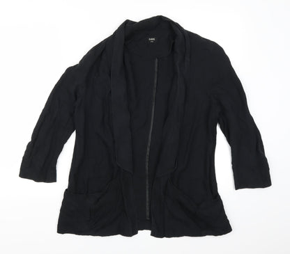 Additional front view of Oasis women’s black jacket, size UK 14