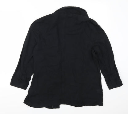 Back view of Oasis women’s black jacket, size UK 14