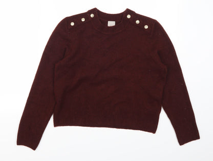 Additional front view of H&M women’s red jumper, size S