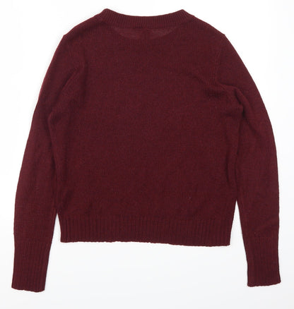 Back view of H&M women’s red jumper, size XS
