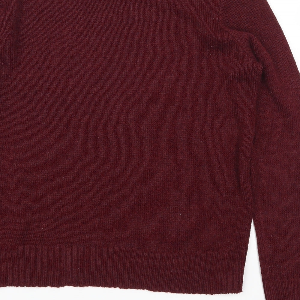 H&M Womens Red   Pullover Jumper Size XS