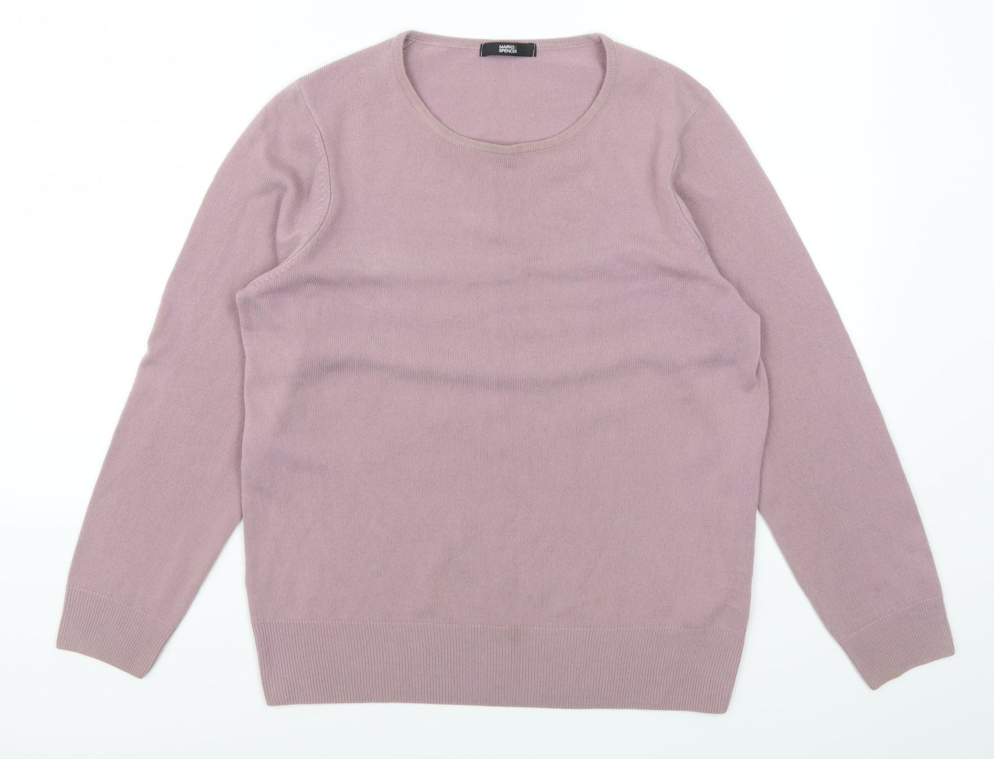 Marks and Spencer Womens Purple   Pullover Jumper Size 12