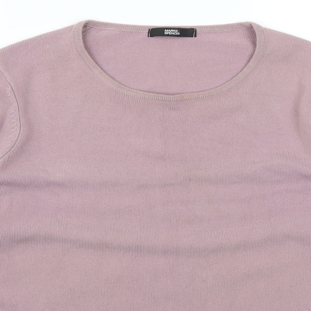 Marks and Spencer Womens Purple   Pullover Jumper Size 12