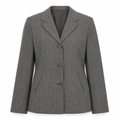 Front view of Episode Spoty women’s grey jacket suit jacket, size UK 8
