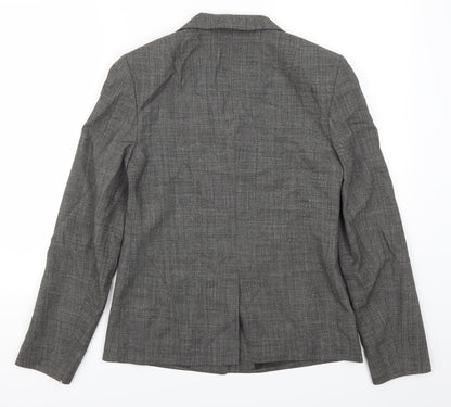 Back view of Episode Spoty women’s grey jacket suit jacket, size UK 8