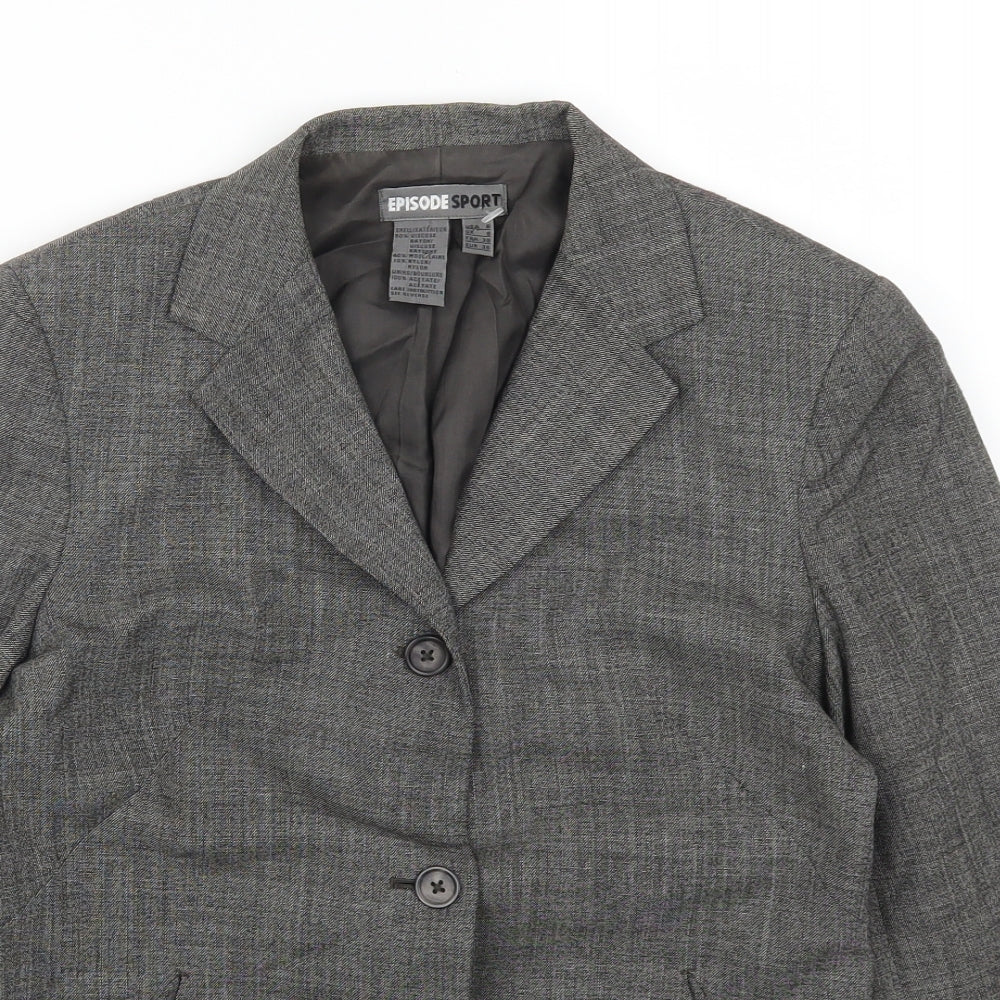 Episode Spoty Womens Grey   Jacket Suit Jacket Size 8