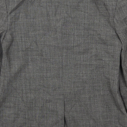 Brand and care label for Episode Spoty women’s grey jacket suit jacket, size UK 8