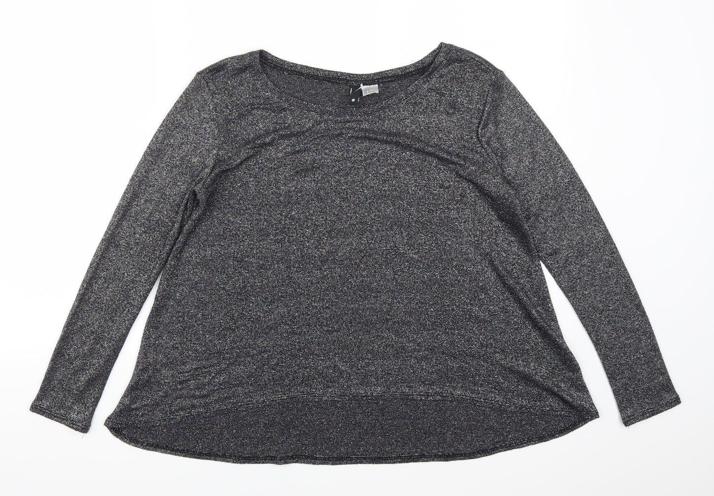 H&M Womens Grey   Basic T-Shirt Size S