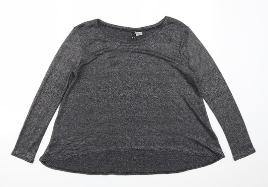 H&M Womens Grey   Basic T-Shirt Size S