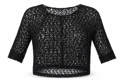 Front view of Next women’s black jumper, size UK 6