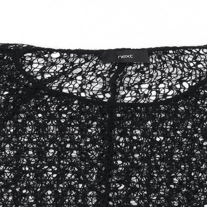 Close-up detail of Next women’s black jumper, size UK 6
