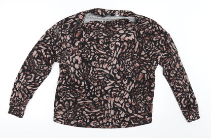 Additional front view of Dorothy Perkins women’s multicoloured animal print jumper, size UK 10