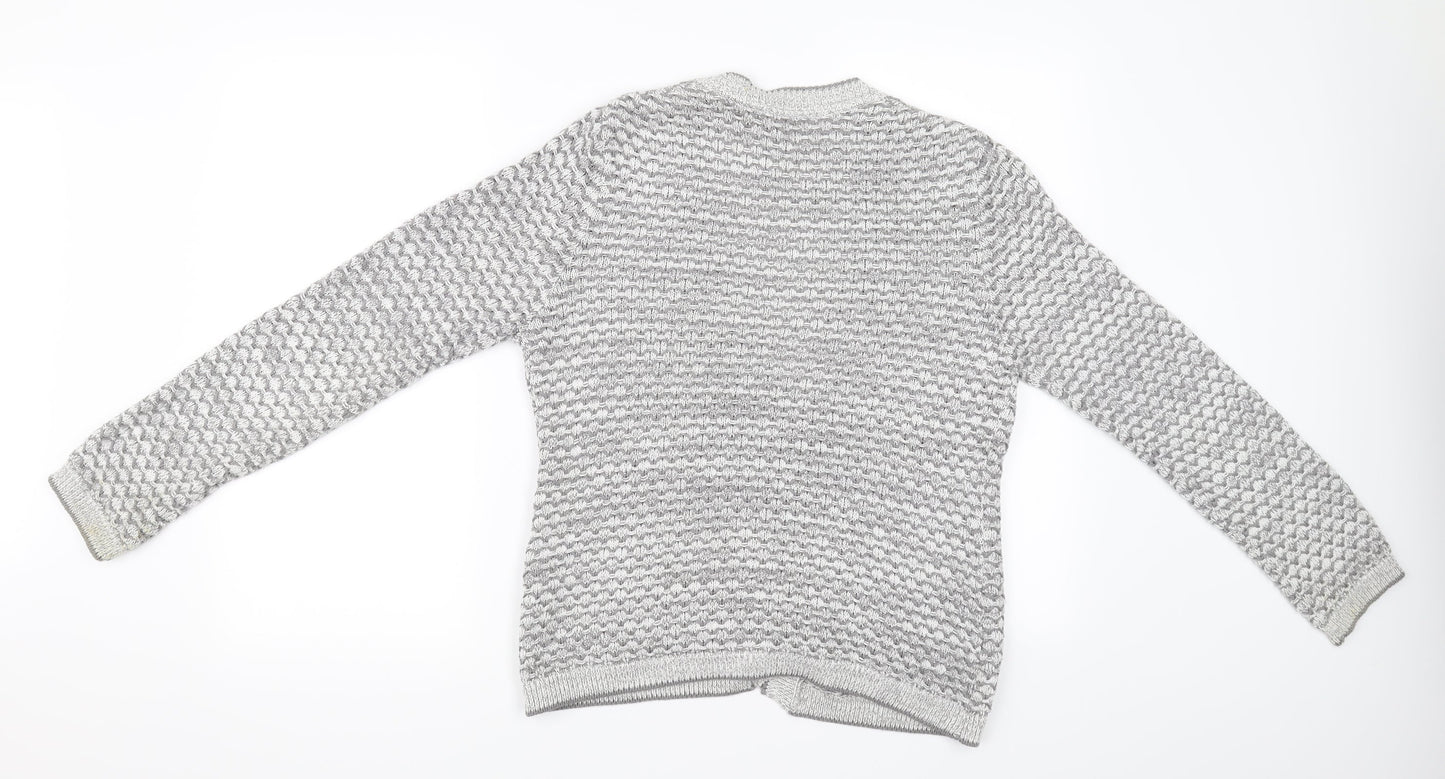 BHS Womens Grey   Cardigan Jumper Size 10