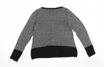 Back view of Next women’s black jumper, size UK 10