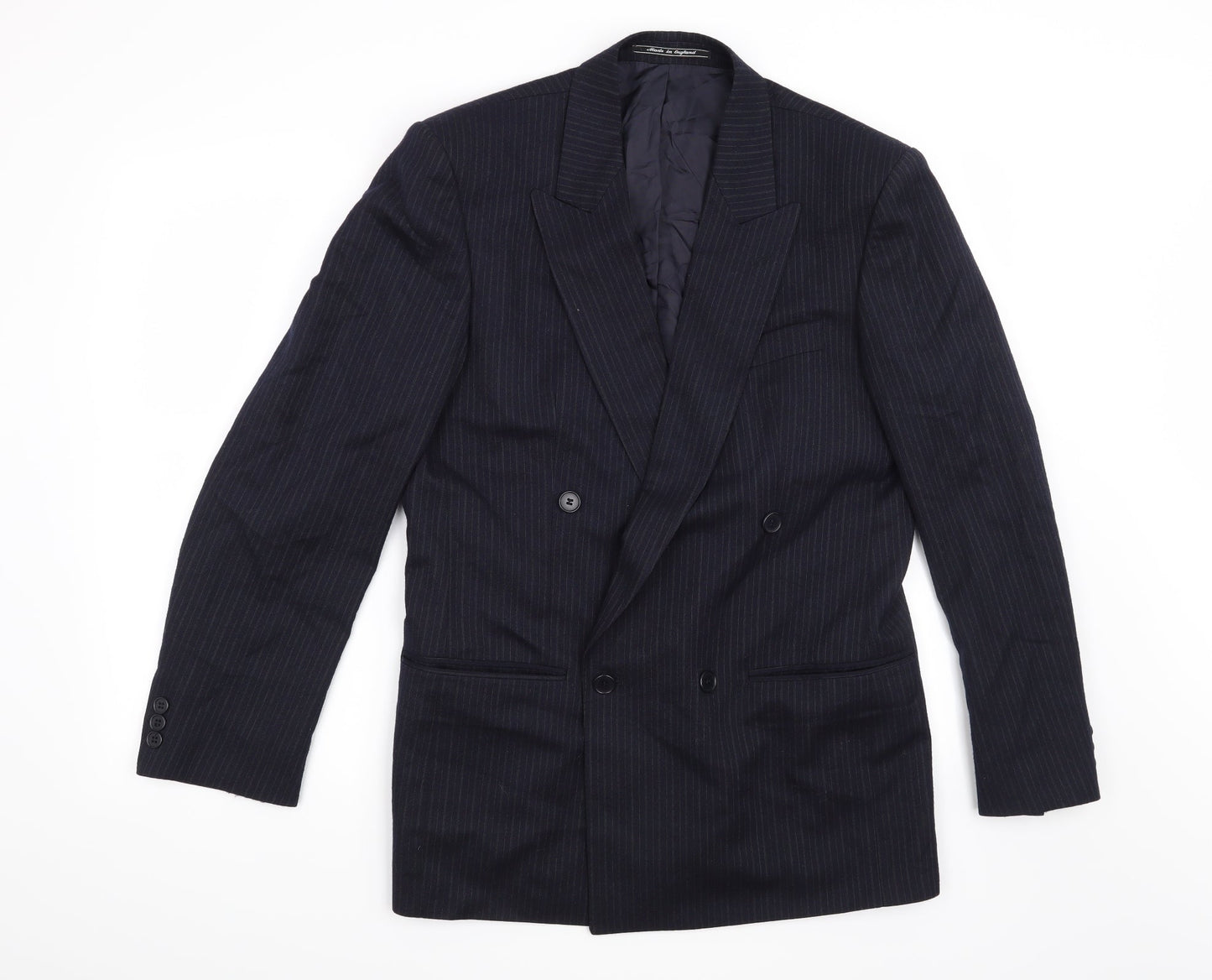 Debenhams Mens Blue Striped  Jacket Suit Jacket Size 38