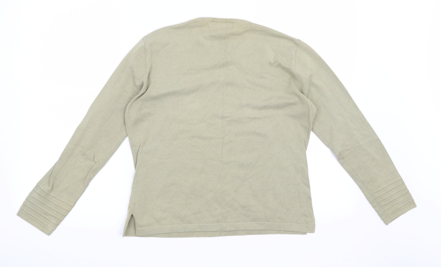 Elvita Womens Green   Pullover Jumper Size S