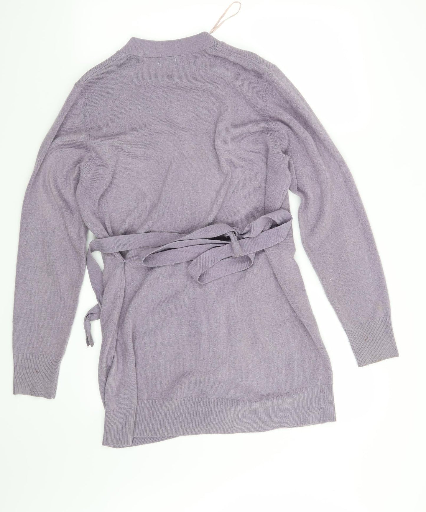 Text Womens Purple   Cardigan Jumper Size L