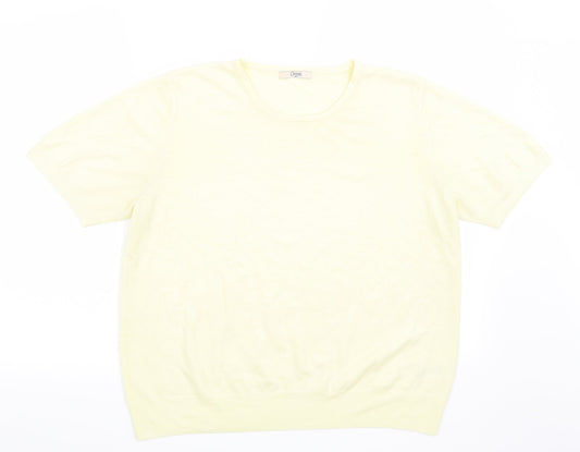 Marks and Spencer Womens Yellow   Pullover Jumper Size 18