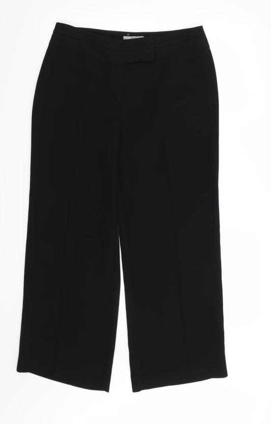 Marks and Spencer Womens Black   Trousers  Size 12 L29 in