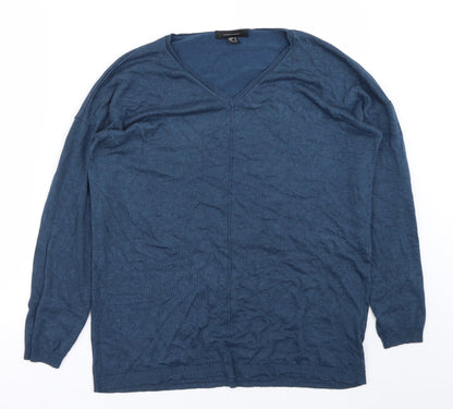 Additional front view of Atmosphere women’s blue jumper, size UK 14