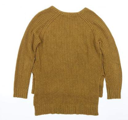 Back view of Bershka women’s brown jumper, size M