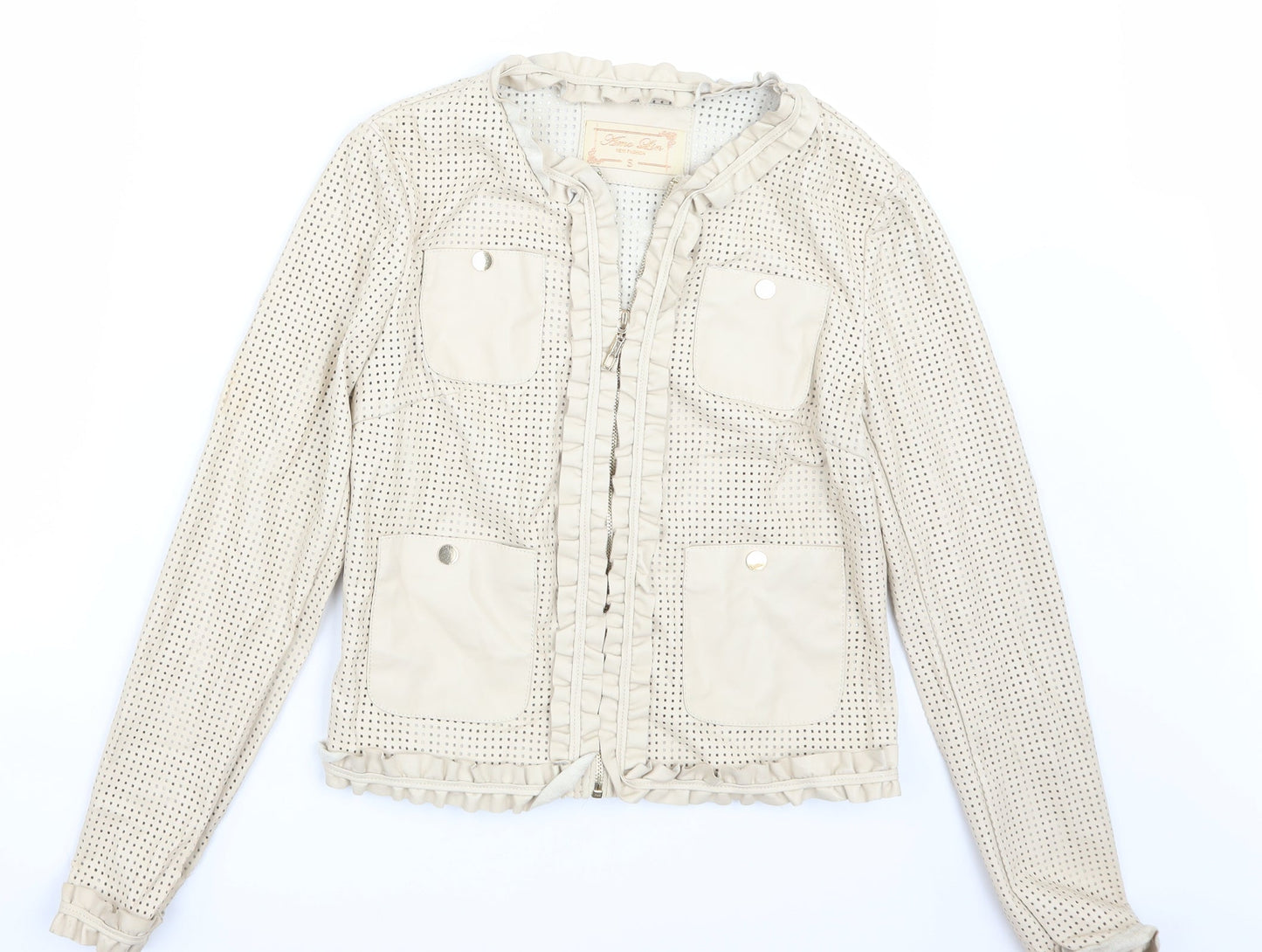 Amo lin Womens Beige   Jacket Coat Size S