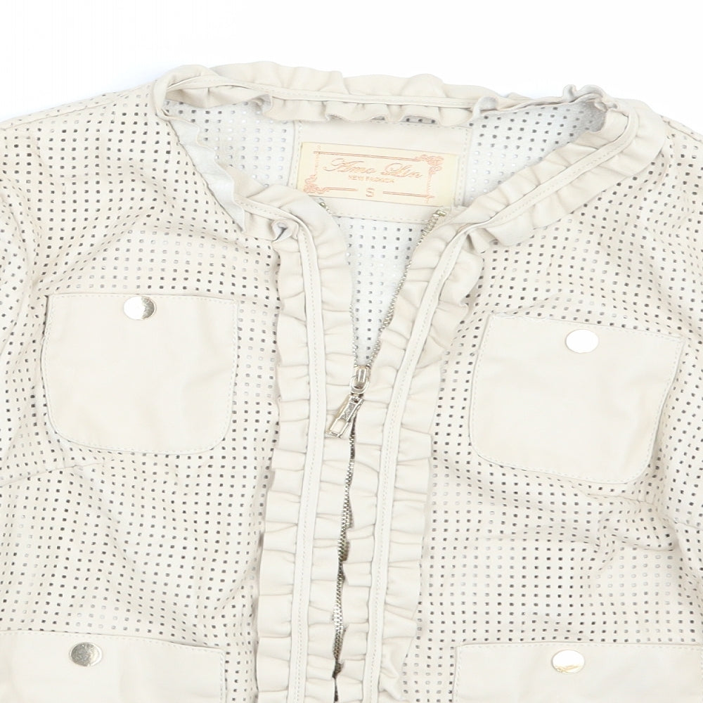 Amo lin Womens Beige   Jacket Coat Size S