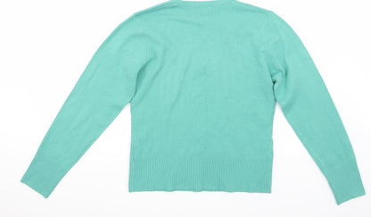 Back view of Filati women’s green jumper, size M