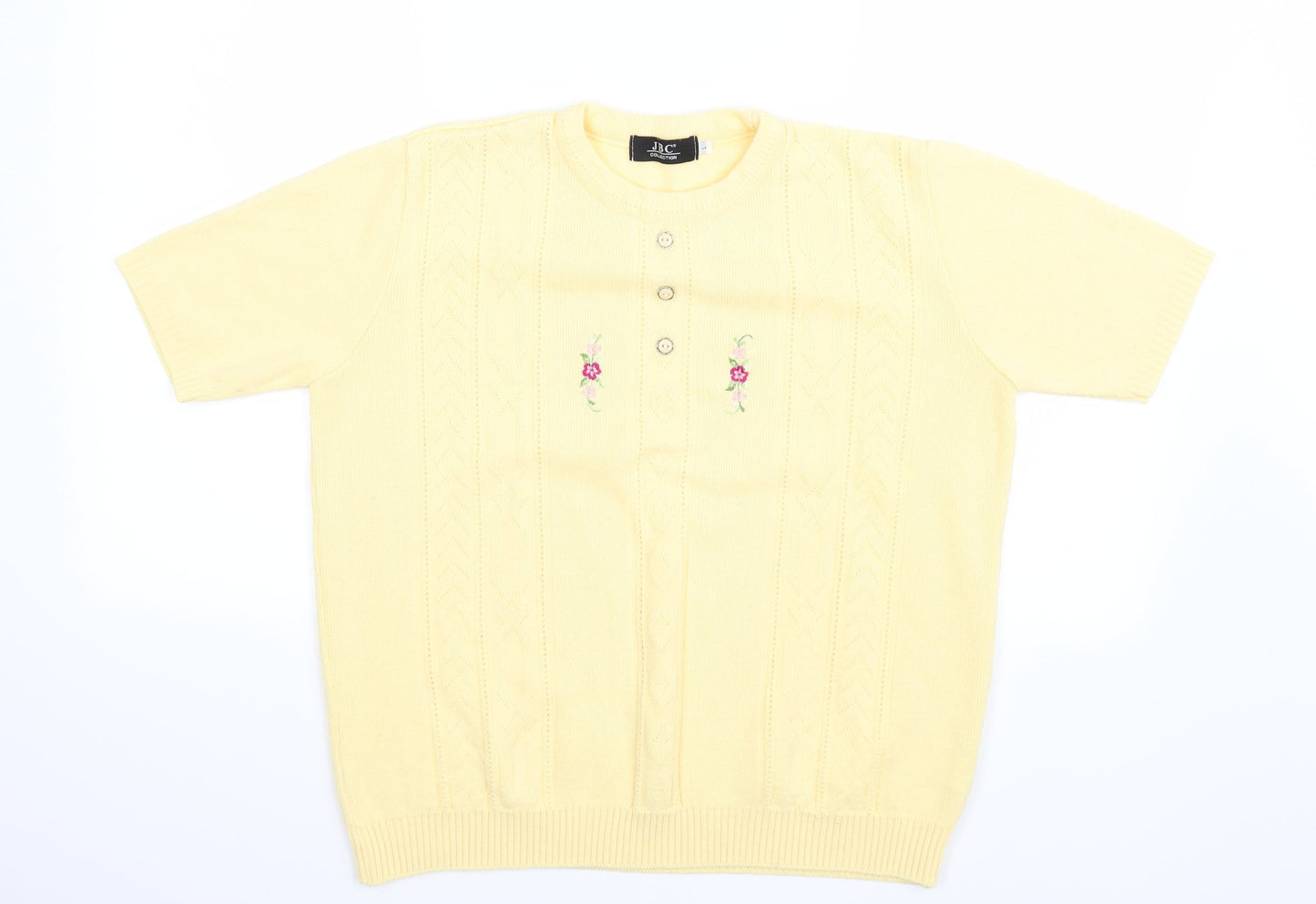 JBC Womens Yellow   Basic T-Shirt Size L