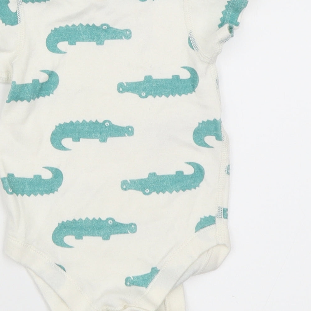 Marks and Spencer Boys White   Babygrow One-Piece Size 3-6 Months