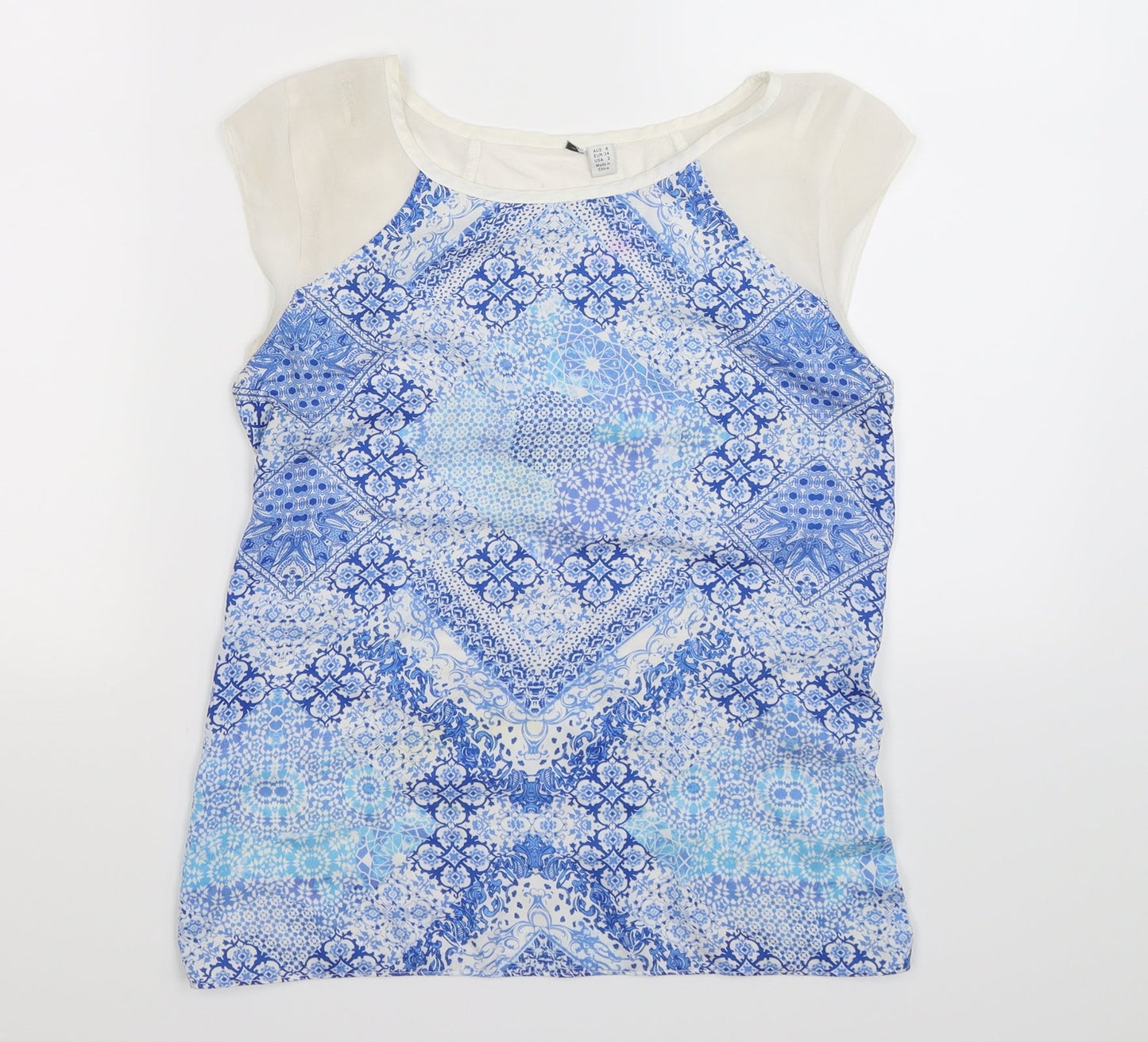 Preworn Womens Multicoloured Geometric  Basic Tank Size 6