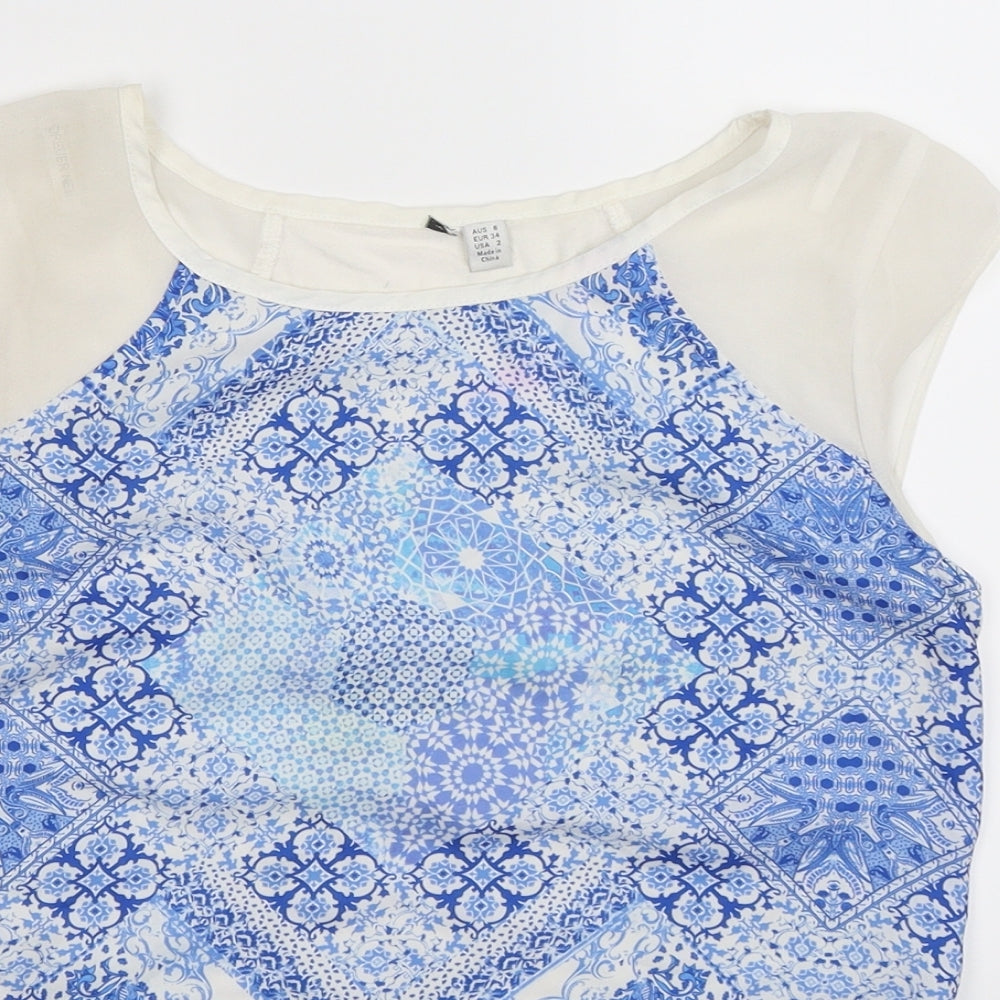 Preworn Womens Multicoloured Geometric  Basic Tank Size 6