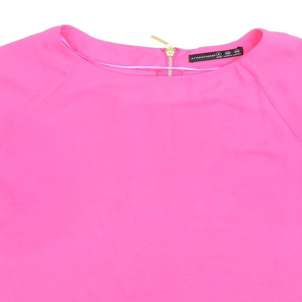 Atmosphere Womens Pink   Basic Blouse Size 8