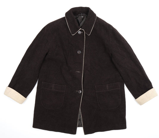 Berkertex Womens Brown   Jacket Coat Size 18