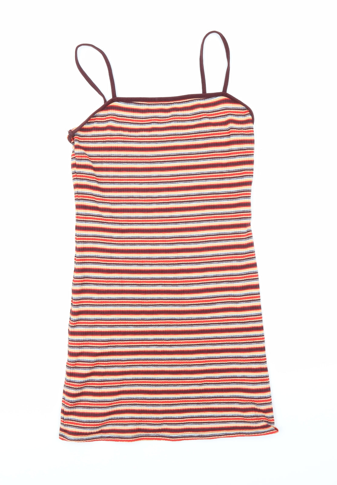Topshop Womens Multicoloured Striped  Mini  Size 10