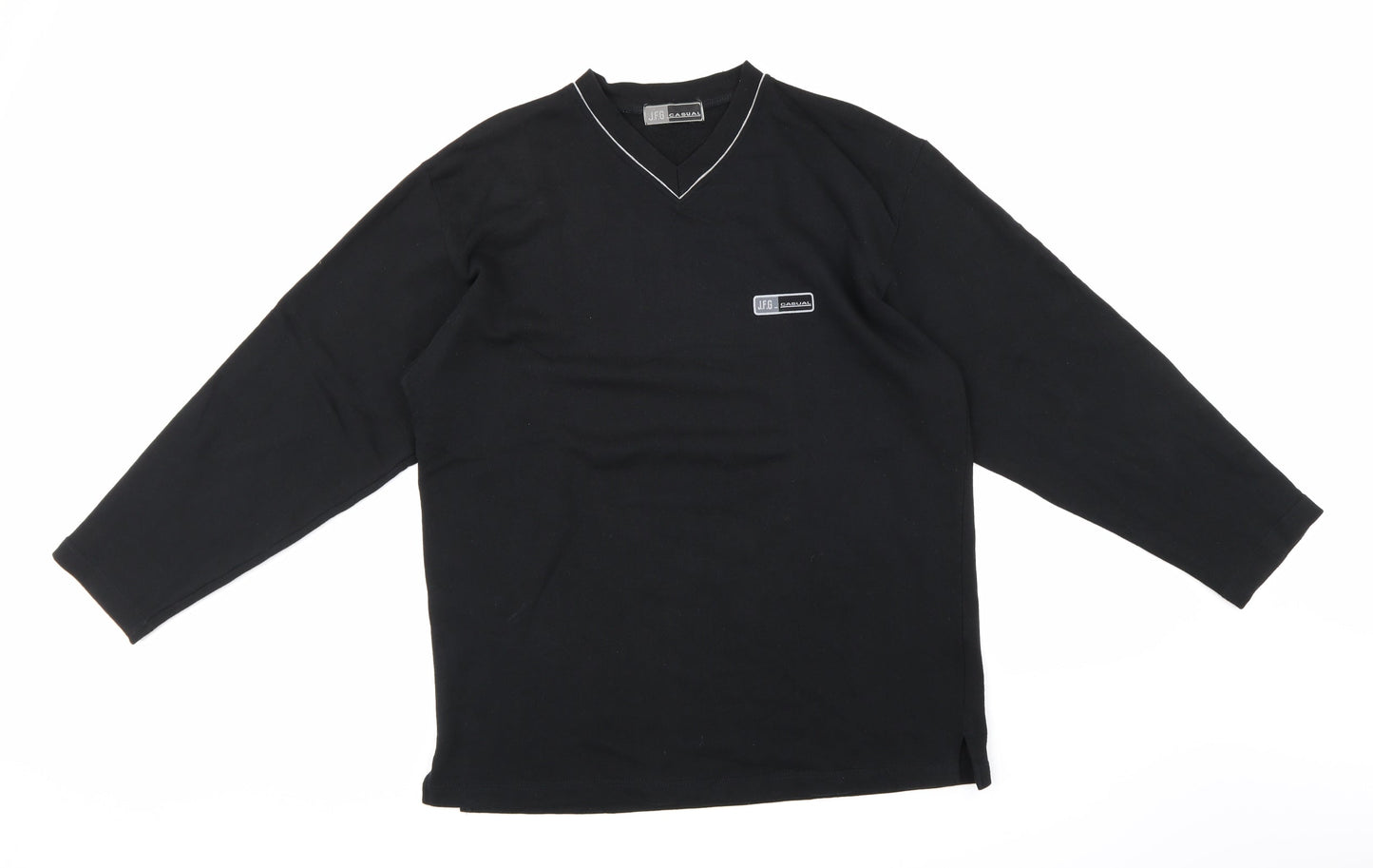 JFG Mens Black   Pullover Sweatshirt Size L