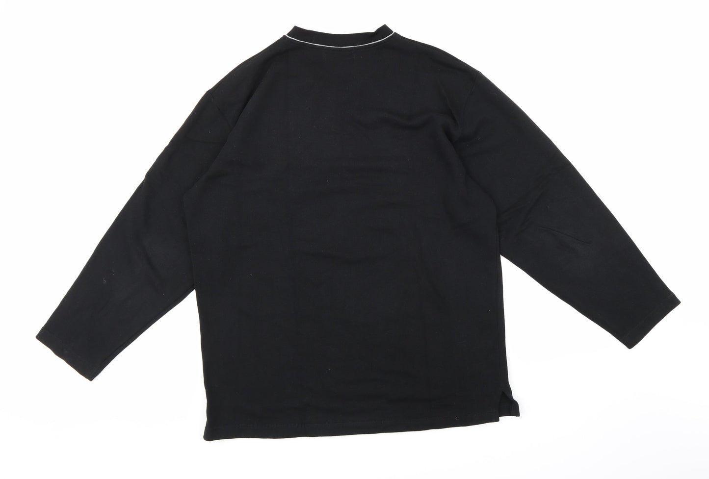 JFG Mens Black   Pullover Sweatshirt Size L